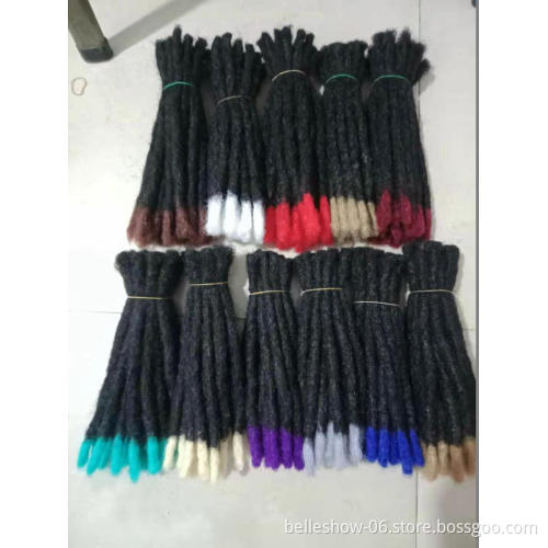 Hot sell wholesale 6inch -8inch  soft dreadlock braids hair exrensions  synthetic crochet dreadlocks